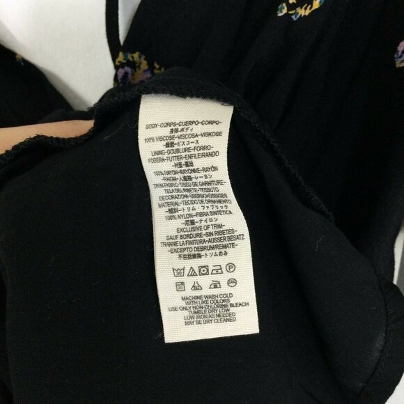 Free People Mockingbird Black Combo V-Neck Open Ba - Picture 6 of 6